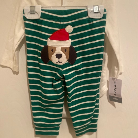 Carter’s Santa’s Little Helper 2 Piece Outfit, 6 months, Baby Christmas Outfit - Picture 8 of 12
